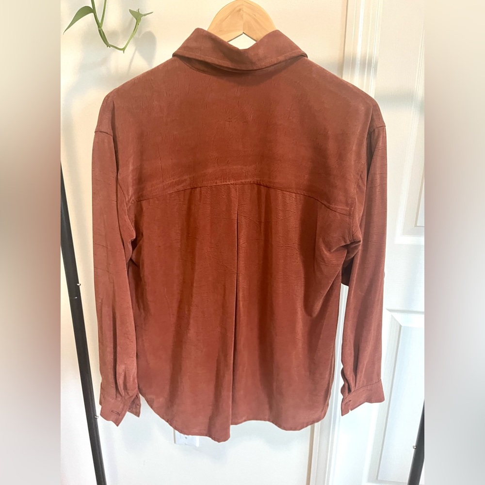 Rust Button-Up Shirt - Picture 2 of 5